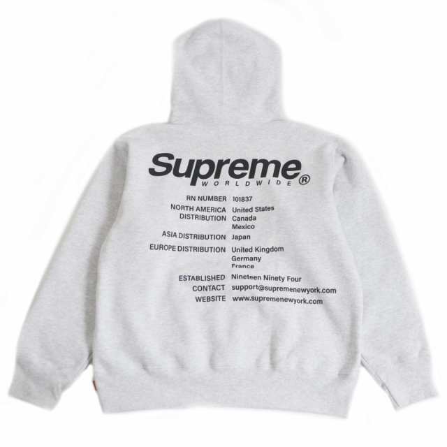 極美品□23SS Supreme/シュプリーム Worldwide Hooded Sweatshirt ロゴ