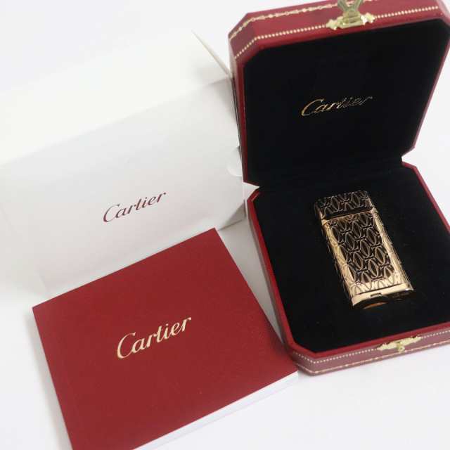 Cartier カルティエ オーバル型 ガス ライター ヴィンテージ ゴールド-