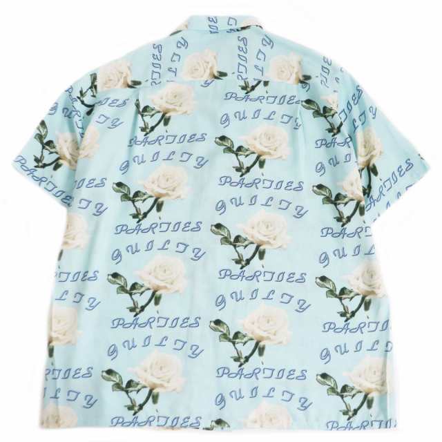 未使用品□ワコマリア GUILTY PARTIES 21SS-WMS-HI03 フラワープリント 総柄 HAWAIIAN SHIRT  アロハシャツ/柄シャツ ミント L 日本製 正｜au PAY マーケット