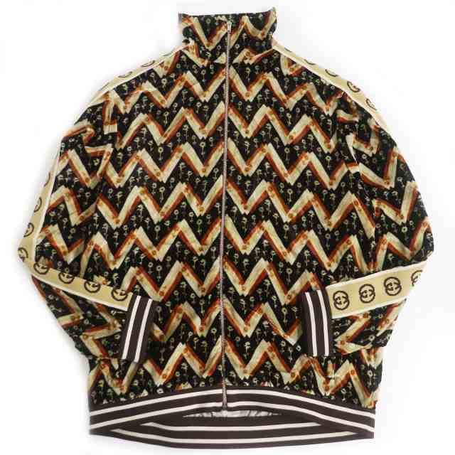 極美品□20SS GUCCI/グッチ 598730 CHEVRON DAISY JACKET インター