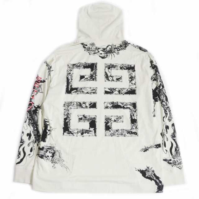 美品□GIVENCHY/ジバンシィ BM715S3Y6B GOTHIC OVERSIZED HOODIE