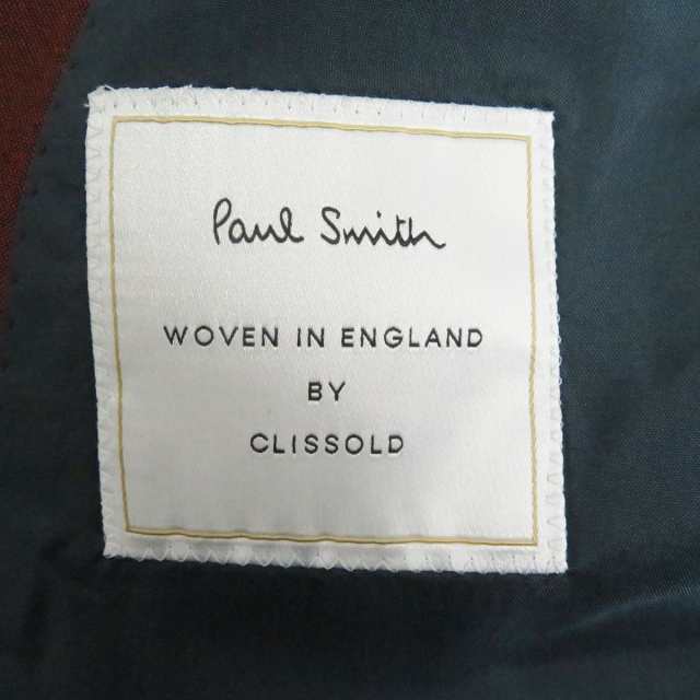 未使用品□Paul Smith/ポールスミス CLISSOLD社製生地 ウール×モヘア シングル スリーピーススーツ セットアップ レッド系 M  日本製 正｜au PAY マーケット