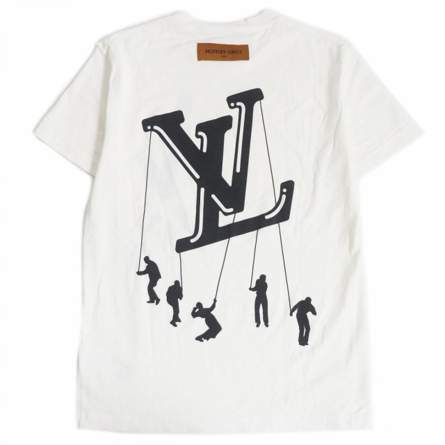 良品□21SS ルイヴィトン フロウティング LV プリンテッド インサイドアウト クルーネック 半袖Tシャツ ホワイト S イタリア製 正規品｜au  PAY マーケット