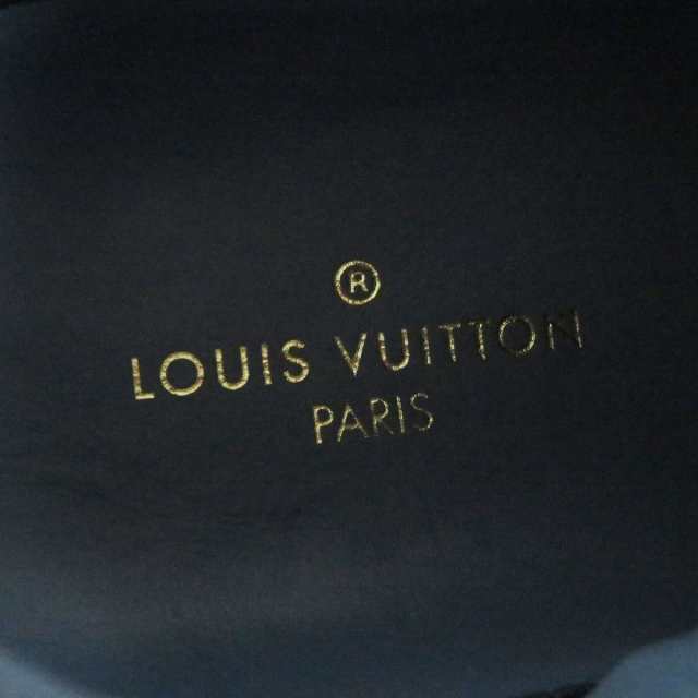 良品□LOUIS VUITTON/ルイヴィトン ファストレーンライン モノグラムデニム レースアップ ローカットスニーカー ブルー 6 1/2  イタリア製｜au PAY マーケット