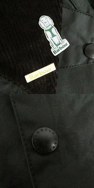 極美品□22AW Barbour/バブアー 222MWX1680 襟コーデュロイ 裏チェック BEAUFORT オーバーサイズ ワックスジャケット  グリーン系 36 正規｜au PAY マーケット