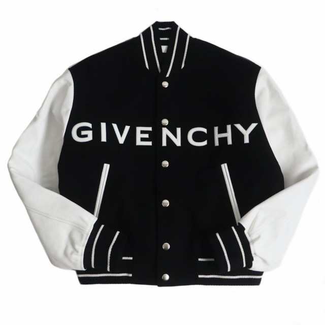 美品□23SS GIVENCHY/ジバンシィ BM00QR611V VARSITY JACKET 袖レザー