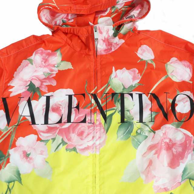 トップス正規 VALENTINO ヴァレンティノ ロゴ ナイロン パーカー