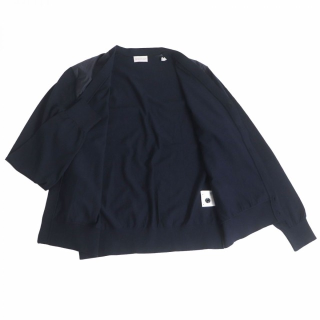 未使用品□2019年製 MONCLER/モンクレール MAGLIA TRICOT CARDIGAN ナイロン切替 長袖 ニットカーディガン/セーター  ネイビー M 正規品の通販はau PAY マーケット - 衣類＆ブランドリサイクルGREEN | au PAY マーケット－通販サイト