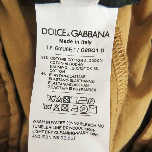 美品□黒タグ DOLCE＆GABBANA/ドルチェ＆ガッバーナ コットン