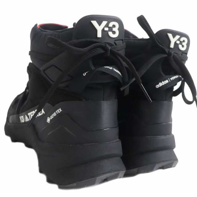 美品□Y-3/ワイスリー GZ9167 TERREX SWIFT R3 GORE-TEX レースアップ ハイカットスニーカー/アウトドアブーツ ブラック 28cm 箱付き