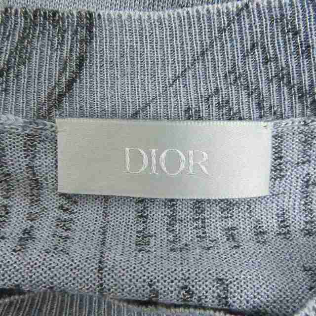 極美品□DIOR/ディオール オム 023M670AT846 ニュースペーパー 総柄