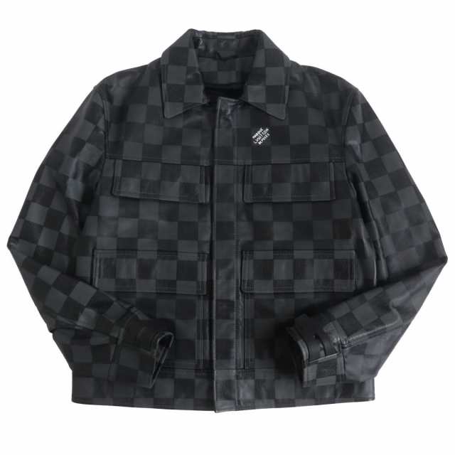 極美品□21AW LOUIS VUITTON/ルイヴィトン ダミエ ジップアップ ...