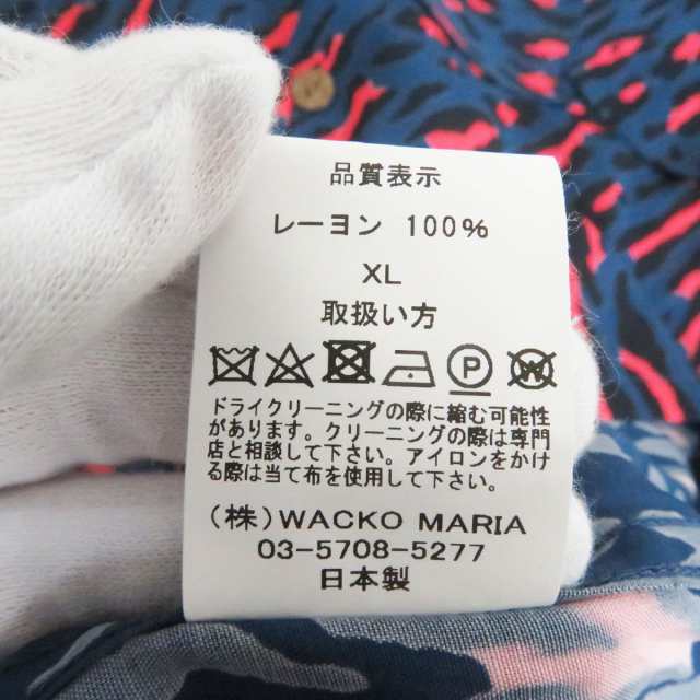 極美品□WACKO MARIA×MR.BROTHERS CUT CLUB レオパード柄 ロゴ刺繍