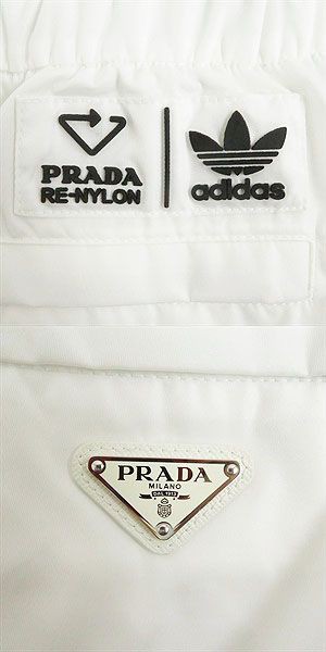 極美品□21AW PRADA×adidas プラダ アディダス SPH155 トライアングル ...