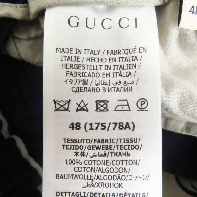 極美品□22SS GUCCI/グッチ 666529 ロゴプリント ウォッシュ加工