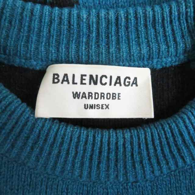 着丈64cm【定価9万円程】バレンシアガBALENCIAGAのイタリア製woolニット