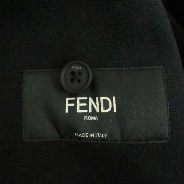 美品□FENDI/フェンディ FJ0551 FFロゴ/ズッカ フーデッド レイヤード