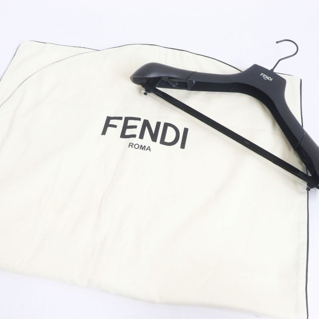 美品□FENDI/フェンディ FJ0551 FFロゴ/ズッカ フーデッド レイヤード