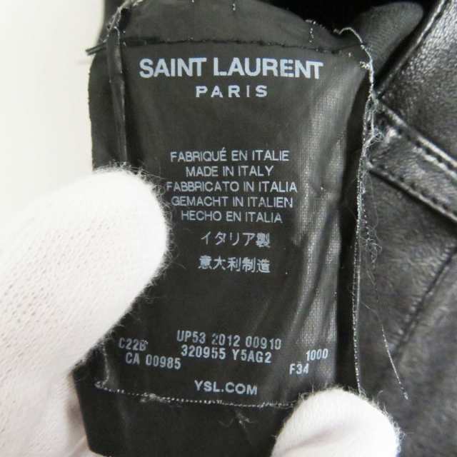 直売大セール SAINT LAURENT PARIS エディ期 フェイクレザーパンツ