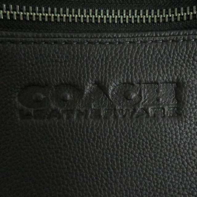 未使用品□COACH/コーチ C2286 ロゴ入り チャーター レザー バックパック/リュックサック/バッグ ブラック ロゴチャーム・保存袋付き