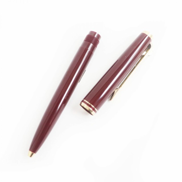 美品□MONTBLANC/モンブラン ヴィンテージ ペン先14ct EFニブ 万年筆/ボールペン 二本セット ボルドー×ゴールド 西ドイツ製 箱付き  メン｜au PAY マーケット