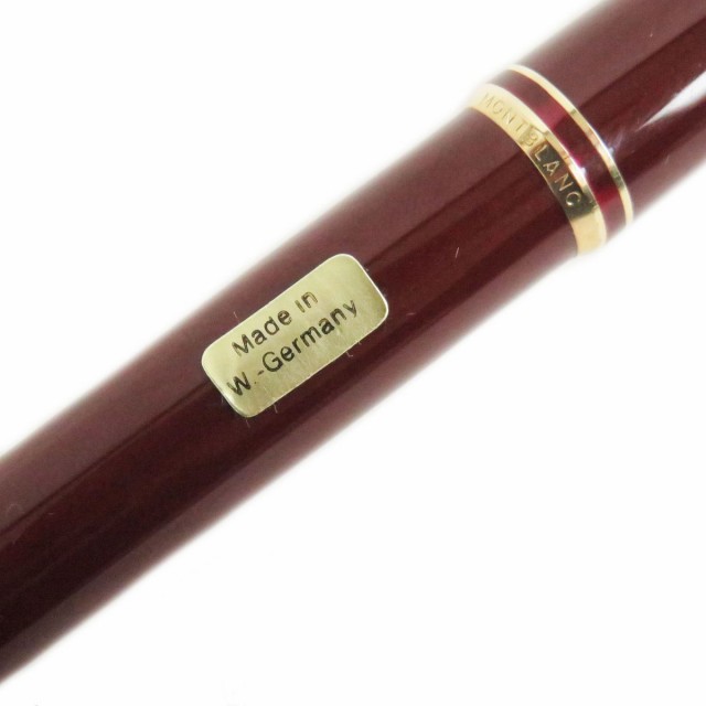 美品□MONTBLANC/モンブラン ヴィンテージ ペン先14ct EFニブ 万年筆/ボールペン 二本セット ボルドー×ゴールド 西ドイツ製 箱付き  メン｜au PAY マーケット