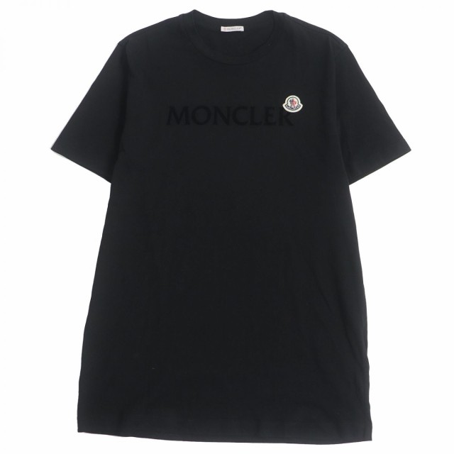 美品□22SS MONCLER/モンクレール T-SHIRT ロゴワッペン コットン100