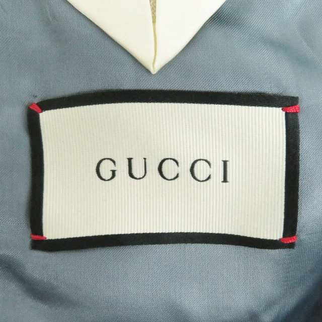 未使用品□GUCCI/グッチ 604081 Gロゴ ドット 総柄 ロゴボタン ウール