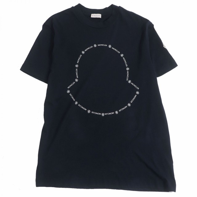 美品□22SS MONCLER/モンクレール SS T-SHIRT ロゴプリント/ワッペン