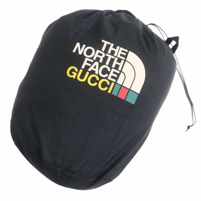 未使用品□22SS GUCCI×THE NORTH FACE グッチ ノースフェイス 663909 裏起毛 パッカブル  ハーフジップジャケット/パーカー 黒 S 正規品｜au PAY マーケット