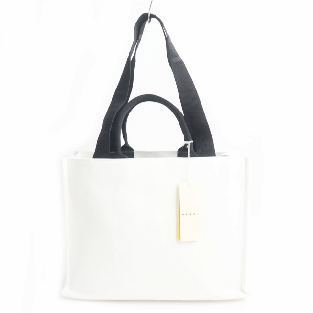 未使用品□MARNI/マルニ SHMQ0053U2 ロゴプリント入り 2WAY キャンバス