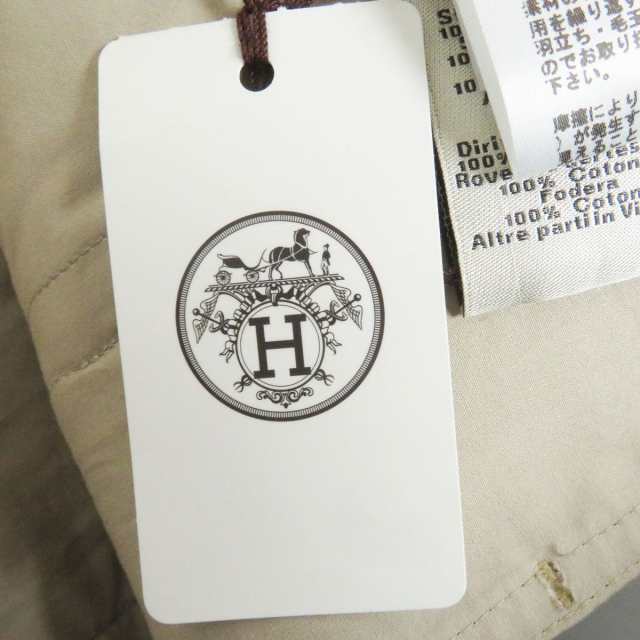 極美品□2021年製 HERMES/エルメス チェック柄 セリエボタン ラムレザー使い ウール ステンカラーコート ブラウン系 44 フランス製 正規の通販はau  PAY マーケット - 衣類＆ブランドリサイクルGREEN | au PAY マーケット－通販サイト