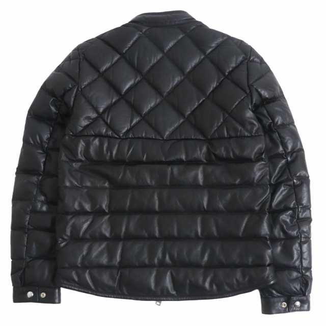 極美品□2021年製 MONCLER/モンクレール GRENELLE GIUBBOTTO ロゴワッペン WZIP ラムレザー ダウンジャケット/ブルゾン  黒 3 国内正規品の通販はau PAY マーケット - 衣類＆ブランドリサイクルGREEN | au PAY マーケット－通販サイト