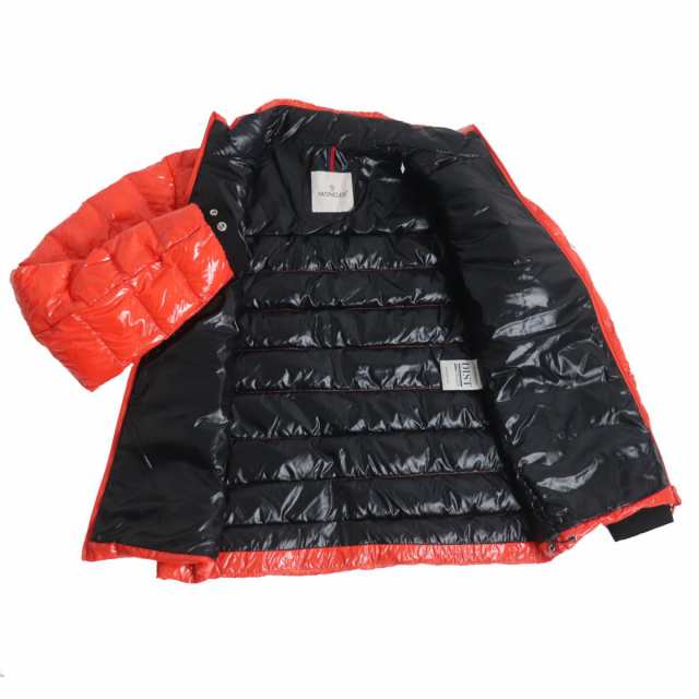 極美品□21-22AW MONCLER/モンクレール MAEWO ロゴワッペン スタンドカラー WZIP ダウンジャケット/パフィージャケット オレンジ 2 正規品