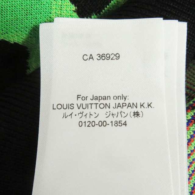 LOUIS VUITTON ルイヴィトン 22AW 1AA548 LVサークルロゴ金具 ウール グラフィッククルーネック 長袖ニットセーター マルチカラー