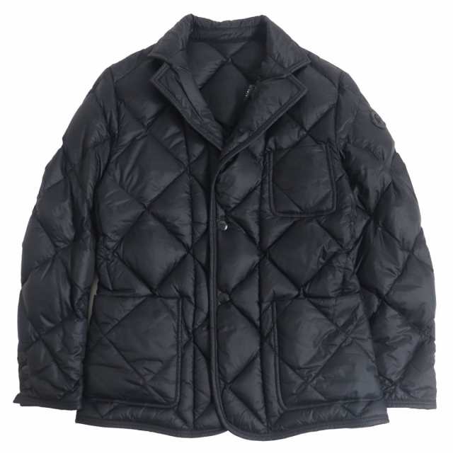 美品□MONCLER/モンクレール HERMINIER ロゴレザーワッペン WZIP キルティングダウンジャケット/ブルゾンジャケット ブラック 0  正規品の通販はau PAY マーケット - 衣類＆ブランドリサイクルGREEN | au PAY マーケット－通販サイト