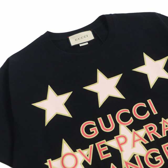 美品□22AW GUCCI/グッチ 615044 LOVE PARADE スター ロゴプリント