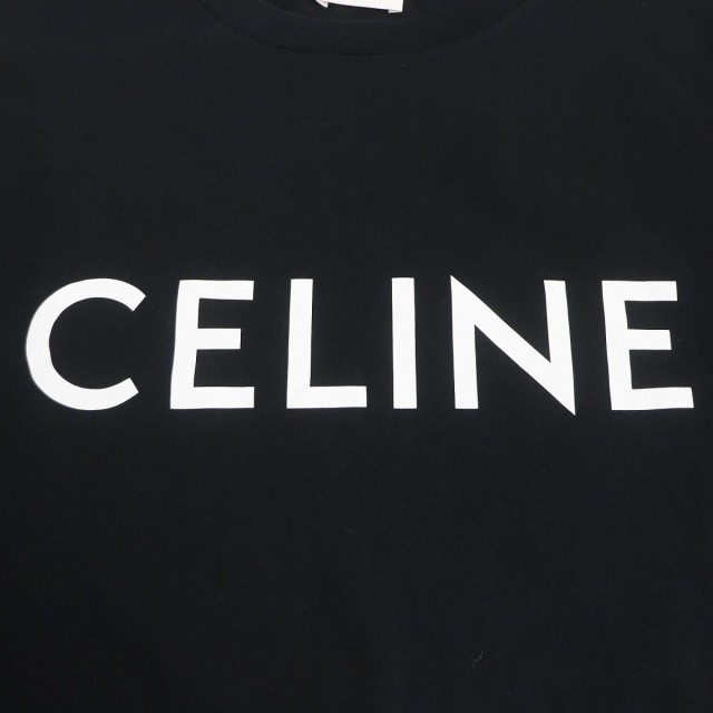 美品□CELINE/セリーヌ 2X681671Q コットンジャージー ロゴプリント ...