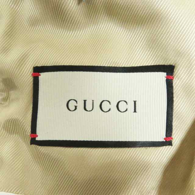 美品□2018年製 GUCCI/グッチ 532049 グレンチェック ロゴボタン ウール チェスターコート/ロングコート グレー系 44 イタリア製  正規品の通販はau PAY マーケット - 衣類＆ブランドリサイクルGREEN | au PAY マーケット－通販サイト