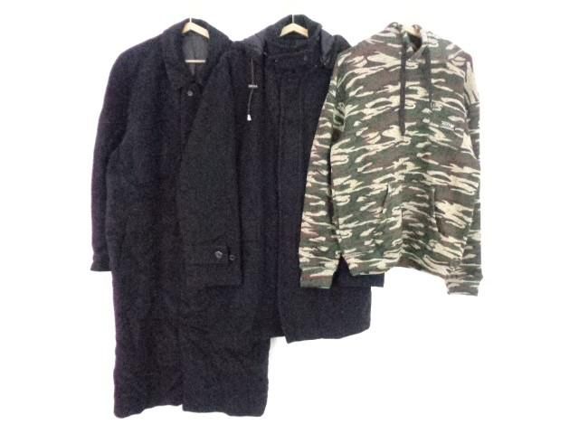 良品 セルッティ Cerruti 11 Rusty ユニクロ ロングコート ニットプルパーカー 3点 50 Xlサイズ 黒 ブラック 迷彩 カモフラ柄 メンズの通販はau Pay マーケット J Store Au Pay マーケット店