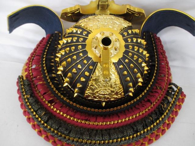 新品 五月人形 節句人形工芸士武光作 子供用着用兜 立体鍬形改造 櫃なし/黄金立札 端午の節句 こどもの日 新品 五月人形 節句人形工芸士武光作 子供用着用兜 立体鍬形改造