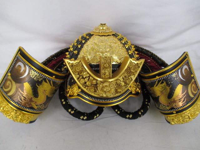 新品 五月人形 節句人形工芸士武光作 子供用着用兜 立体鍬形改造 櫃なし/黄金立札 端午の節句 こどもの日 新品 五月人形 節句人形工芸士武光作 子供用着用兜 立体鍬形改造