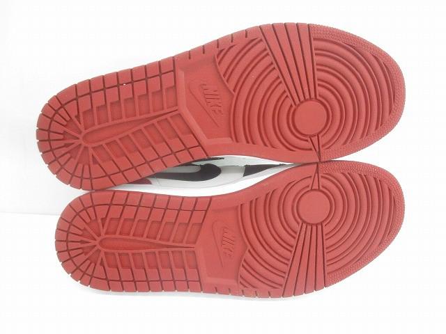 美品 ナイキ NIKE エアジョーダン1 ロー ブラックトゥ 553558-116 27.5cm ブラック レッド メンズ