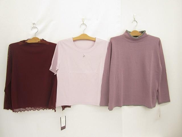 未使用 タグ付き るんびに 東京白ゆり會 セーター シースルーカットソー Tシャツ 3点 L 日本製 レディース