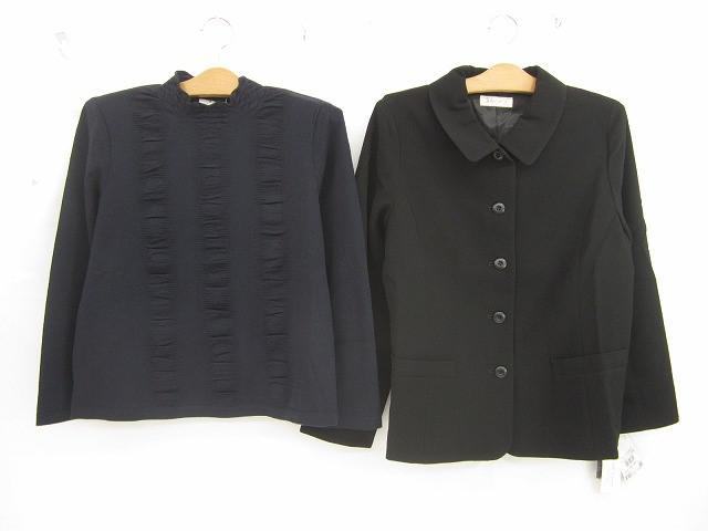 未使用 タグ付き るんびに オルベーラ 東京白ゆり會 ジャケット シャーリングニット 2点 L 日本製 レディース