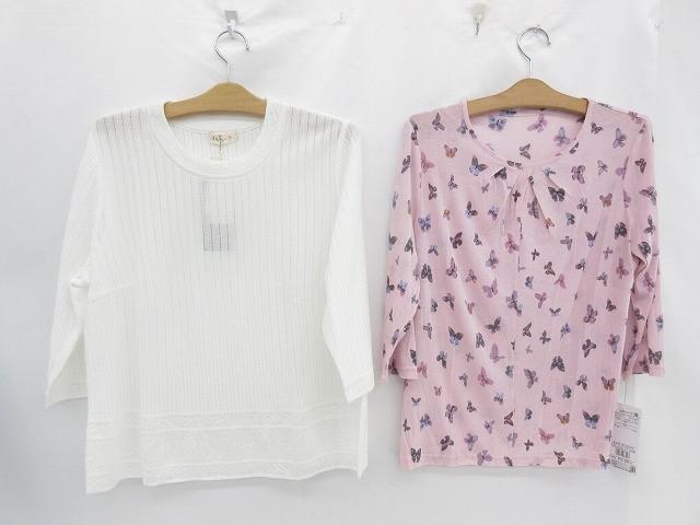 未使用 タグ付き るんびに オルベーラ 東京白ゆり會 ニット カットソー等3点 LL 日本製 レディース_1