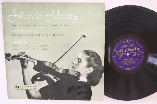 【中古】LP Johanna Martzy, Philharmonia Orchestra, Kletzki 33CX1497 ANGEL US Vinyl /00260