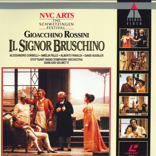 【中古】LASERDISC ジェルメッティ ロッシーニ：歌劇 「ブルスキーノ氏」全曲 WPLP9710 NVC /00600