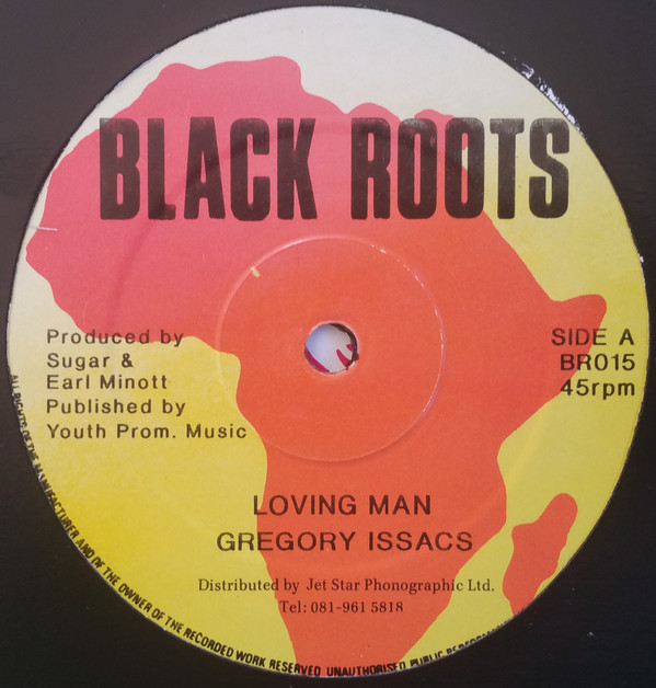 【中古】英12” Gregory Isaacs / Steve Harper Loving Man / Pretty Brown Eyes BR015 Black Roots /00250