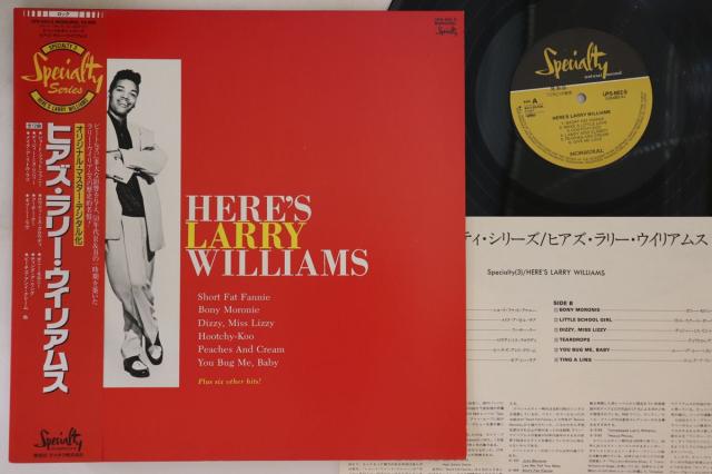 中古】LP Larry Williams Heres Larry Williams UPS682SPROMO